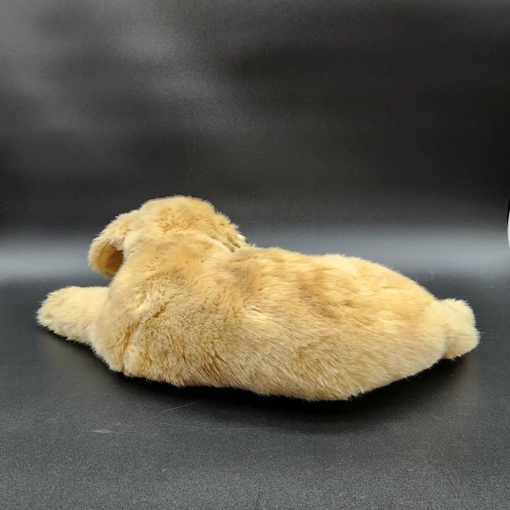 DEMDACO Tan Golden Retriever Poodle Plush Dog Lot Realistic‎ Stuffed Animal Toy